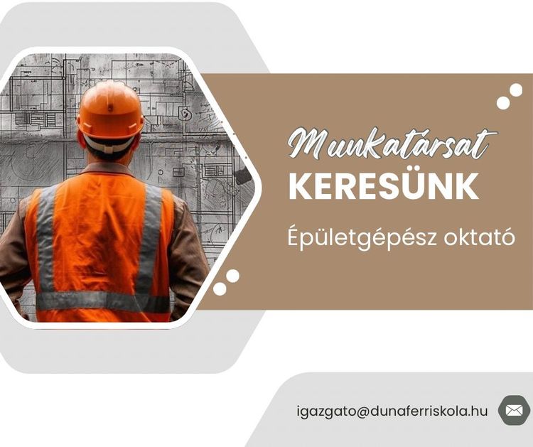 Épületgépész oktatót keresünk