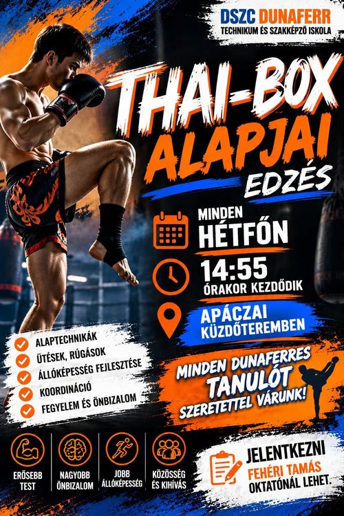 Thai-box alapjai a Dunaferr Iskolában!